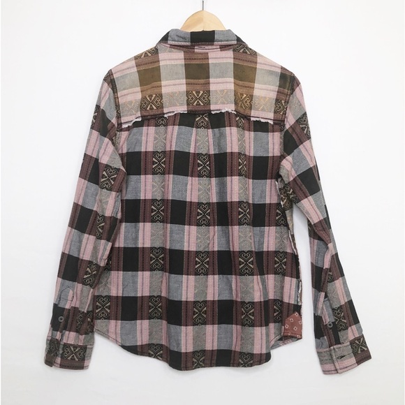 Free People We The Free patchwork button down shirt - Picture 2 of 10